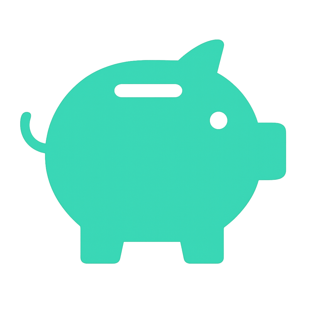 piggy bank, symbolizing "Affordable Church Websites"